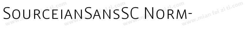 SourceianSansSC Norm字体转换